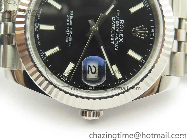 Black Markers Jubilee DateJust Edition on Best 41 REF Clone 126334 Bracelet 1:1 V2 A3235 SS Stick Dial 0927